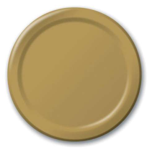 Gold Lunch Plates - Click Image to Close